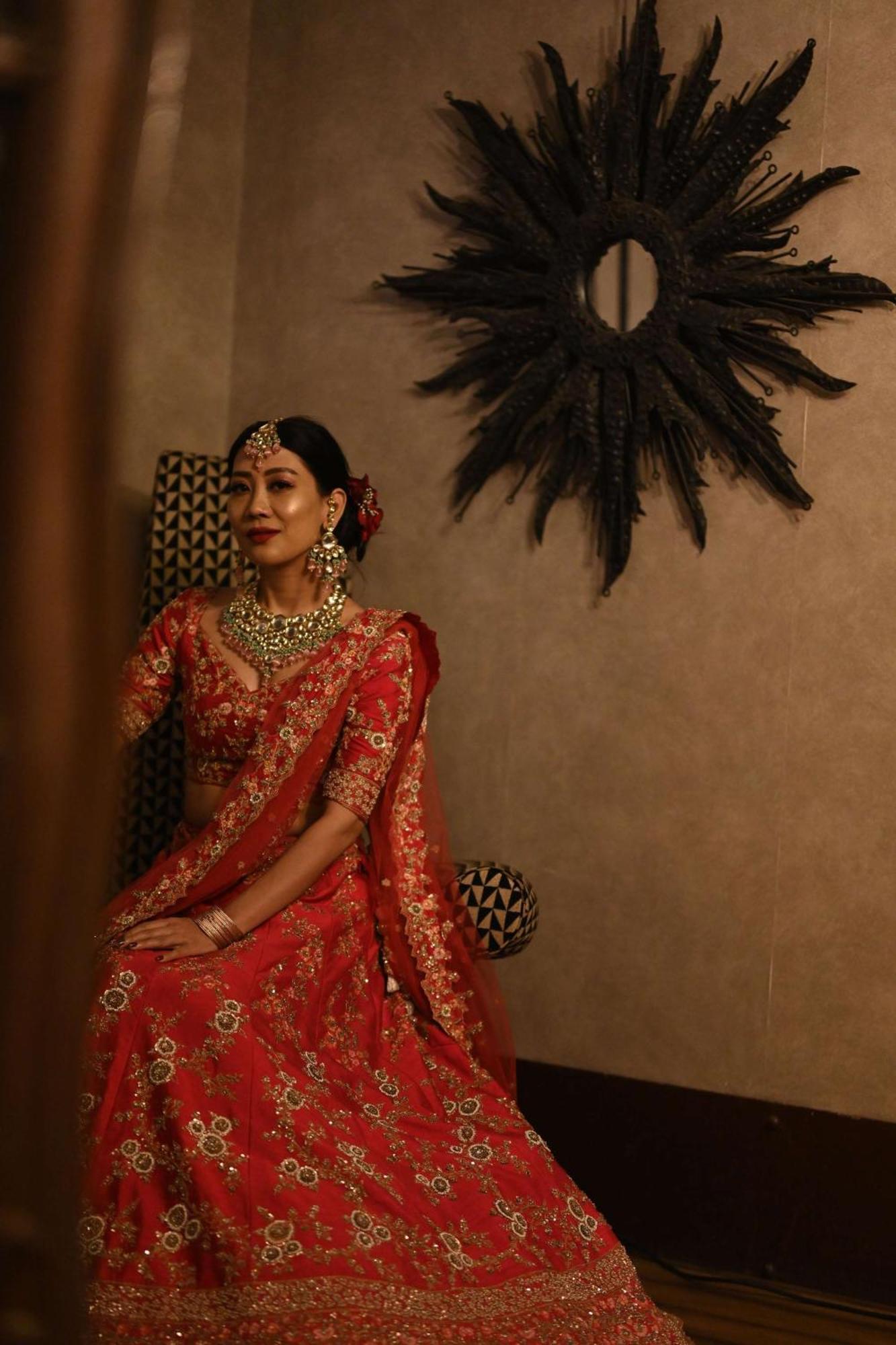 Radisson Blu Hotel Pune Kharadi Exterior photo A woman in a lehenga